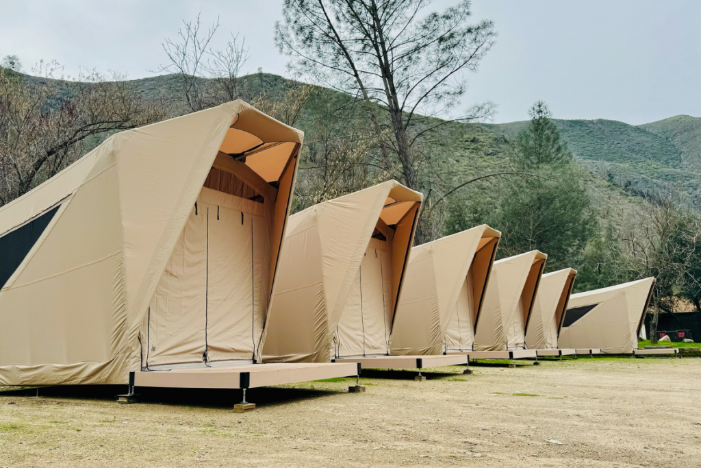 Photo of Jupe Tents lined up