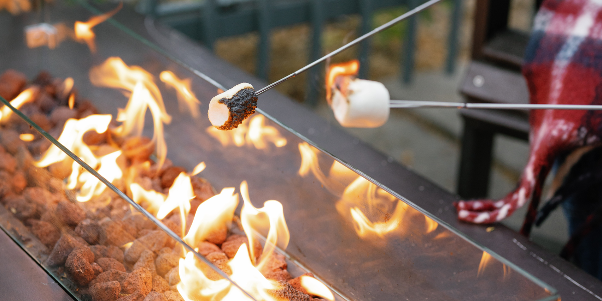 fire pit, smores