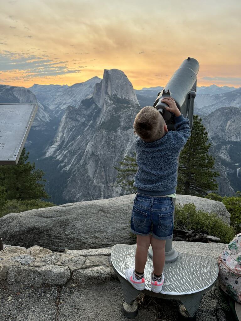 child at glacier point