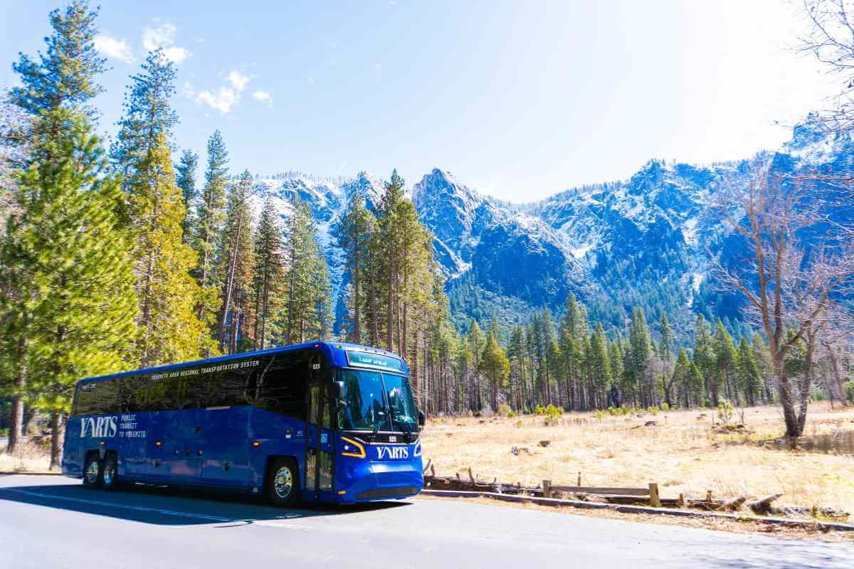 Plan Your Trip Images YARTS bus in Yosemite